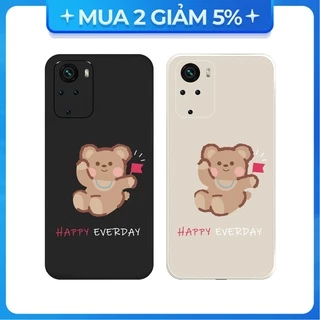 Ốp lưng cạnh vuông Xiaomi Redmi Not 9/Redmi 9A/Poco X3/...viền bảo vệ camera hình Happy Everyday.