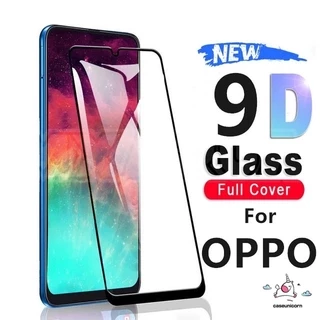 Kính cường lực bảo vệ toàn màn hình độ cứng 9H chất lượng cao cho Oppo A54 A16 A74 A35 A15 A15s Reno 5 5F 6 A94 F19pro Reno 4 A12 A5S A3S A12E A37 F9