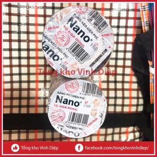 01 cuộn băng dính điện nano, băng keo điện bản 18mm dài 9 - 18m - Hàng loại 1