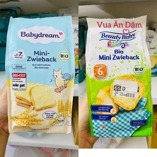 Bánh Mì Khô Hữu Cơ Babydream / Beauty Baby 100g cho bé ăn dặm từ 6m