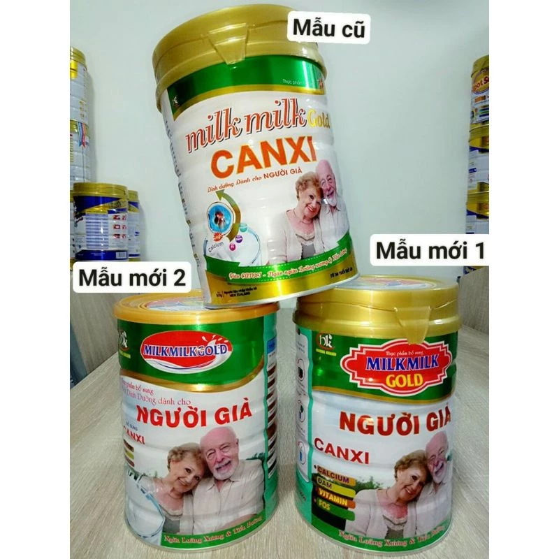 sữa canxi dành cho người  loãng xương & tiểu đường - Sữa bột Milkmilkgold canxi 900g date xa