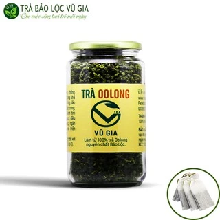 Trà Ô Long (Olong/ Oolong) nguyên chất Vũ Gia (85g/hũ) + Tặng 5 Túi Lọc Trà