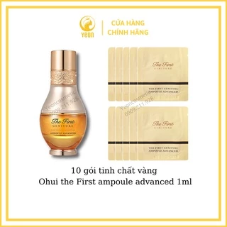 combo 10 gói tinh chất vàng Ohui the First ampoule advanced 1ml