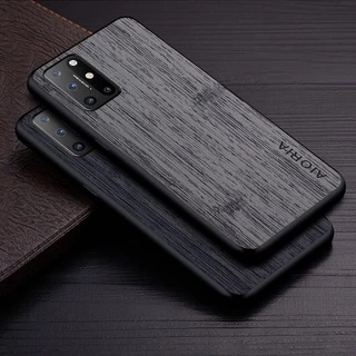 Ốp Lưng Cho Oneplus 8T Họa Tiết Gỗ Tre Da Vỏ Điện Thoại Sang Trọng coque Cho Oneplus 8T case capa