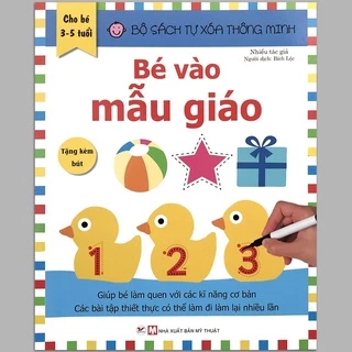 Bộ Sách Tự Xóa Thông Minh (Tặng kèm bút) Dành cho trẻ từ 3-7 tuổi (lẻ tùy chọn)