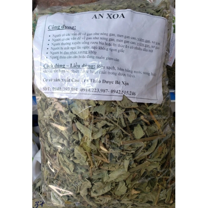 1 kg Cây Lá an xoa hoa tím sấy khô khoẻ cho lá gan của bạn