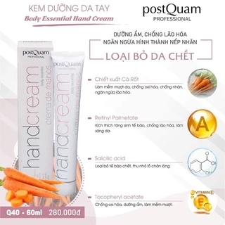 Kem Tay Dưỡng Ẩm Chống Nhăn Postquam Handcream Body Essential 60ml