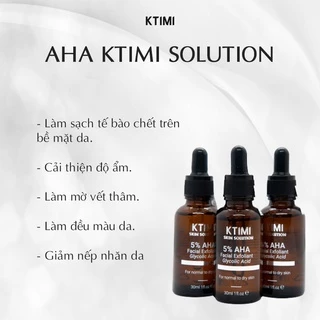 KTIMI TẨY TẾ BÀO CHẾT HÓA HỌC 5% Glycolic Acid (AHA) Facial Exfoliant