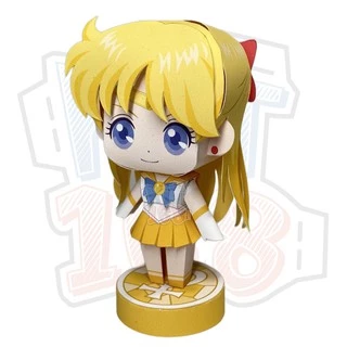 Mô hình giấy Anime Chibi Minako Aino – Thủy Thủ Sao Kim + kit mô hình hộp trang trí