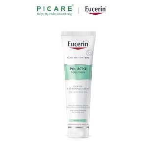 Sữa rửa mặt tạo bọt cho da mụn Eucerin Pro Acne Solution Gentle Cleansing Foam 150g -  66856