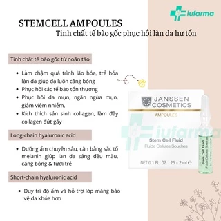 [Iufarma] Tinh chất phục hồi da từ tế bào gốc Janssen Cosmetics Stem Cell Fluid