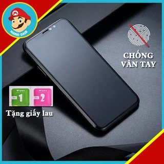 Kính cường lực iphone chống vân tay AG full màn, màu nhám sang trọng cho Iphone /7P/8P/X/Xs/Xs/11/12/13ProMax - Mario