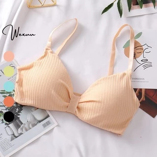 Áo bra thắt nơ chất cotton không gọng đệm mỏng siêu nâng ngực - Wexuu Design BR08