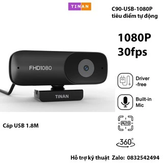 [ 1080P, Micro ] Webcam USB 1080P Kèm Micro Phù Hợp Khi Phát Trực Tiếp, Dạy Học Trực Tuyến Hoặc Hội Nghị