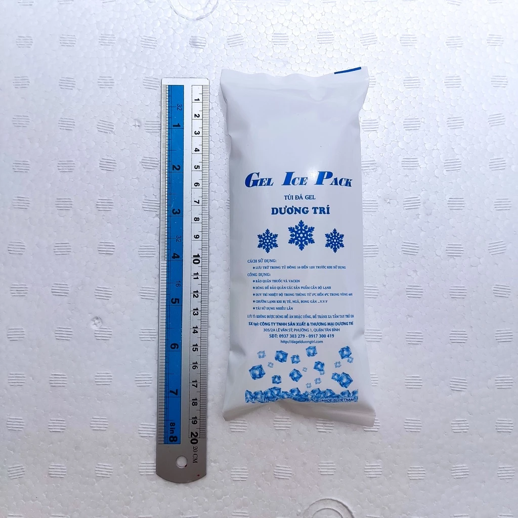 Đá khô Đá Gel giữ lạnh 250g - Túi đá gel giữ lạnh Mỹ phẩm, bảo quản kem, socola, sữa mẹ -  dagelDuongTri.com