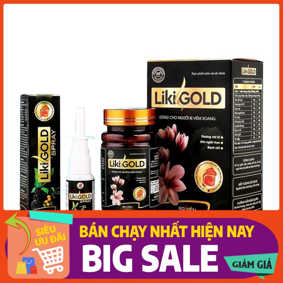 Liki Gold Hỗ Trợ Điều Trị Bệnh Viêm Xoang