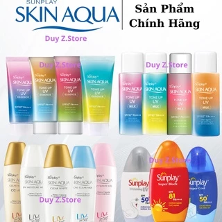 Xả Hàng - Kem Chống Nắng Kiềm Dầu Nâng Tông Sunplay SPF 50 PA+++ Skin Aqua Tone Up UV Essence/Mlik 50g/30g/25g