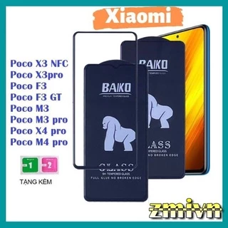 Cường lực BAIKO Full màn Xiaomi Poco X3 Pro/ X3 NFC/ X3 Pro 5G M3 M3 Pro F3 C40  F4F4 GT M4 Pro