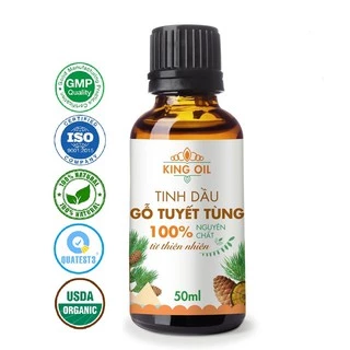 Tinh dầu gỗ Tuyết Tùng (gỗ Hoàng Đàn) KingOil nguyên chất 100% từ thiên nhiên, thơm phòng, thư giản