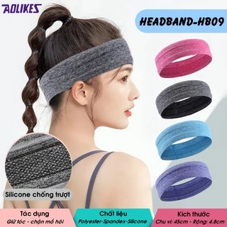 Băng Đô Thể Thao Nam Nữ AOLIKES HB/09, Headband Thấm Mồ Hôi Tập Gym Bóng Chuyền Bóng Rổ Tennis Cầu lông Chạy Bộ Bóng Đá