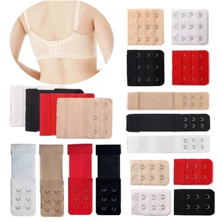 Dây nối dài áo ngực co giãn 3 hàng 2 móc/3 hàng 3 móc/3 hàng 4 móc bằng thép không gỉ có thể điều chỉnh cho nữ