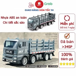 Xe đồ chơi mô hình xe tải hàng rào chở gia súc, nhựa an toàn chi tiết đẹp