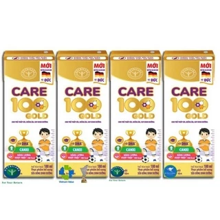 ( date mới) Thùng sữa 48 hộp Care 100 Gold pha sẵn 180ml