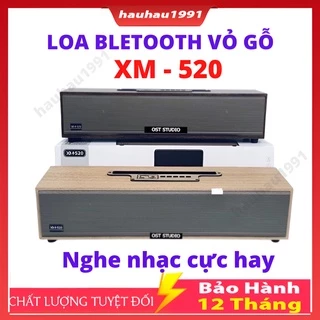 Loa Bluetooth Võ Gỗ XM-520 20W - Loa XM 520 Âm Thanh Cực Đỉnh Thiết Kế Sang Trọng Bass Siêu Trầm Siêu Ấm - BH 12 Tháng