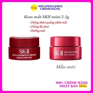 Kem dưỡng mắt SKII Mini Skin Power RNA Power Eye Cream Radical New Age 2.5g chống thâm quầng nhăn mắt