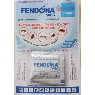 Hóa Chất Diệt Côn Trùng Fendona 10SC Gói 5ml ( Diệt Muỗi, Dán , Ruồi, Kiến , ... )