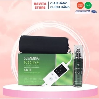 Đai nịt bụng ủ nóng giảm mỡ Slimming Body SB2 chính hãng full bộ đánh bay mỡ bụng mỡ thừa định hình eo về dáng sau sinh