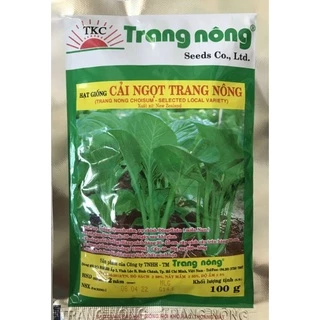 100gr Hạt giống cải ngọt cọng xanh Trang Nông, dễ trồng