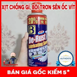 Chai xịt chống gỉ sét - bôi trơn - vệ sinh xe sên ốc vít xe máy 3in1 PT162