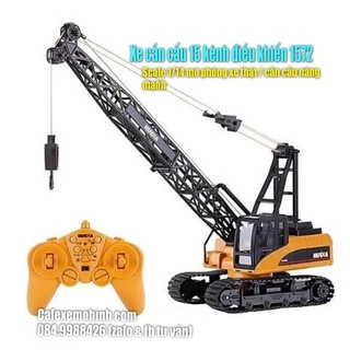 Xe cần cẩu Huina 1572 điều khiển 15 kênh mô phỏng xe thật scale tiết tỉ lệ 1/14