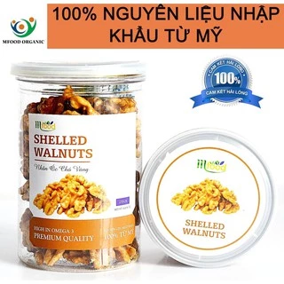 Nhân Óc Chó vàng Mỹ Hũ 250 gram - Thương Hiệu Mfood ( Siêu thơm ngon, bổ dưỡng )