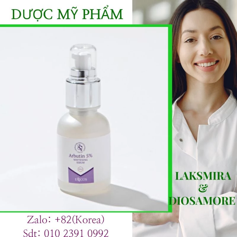 Serum huyết thanh dưỡng trắng da, mờ thâm, chống lão hoá ECOS Arbutin 5%