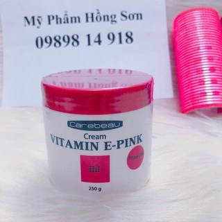 Kem dưỡng da vitamin E , dưỡng ẩm và làm trắng ra toàn thân Carebeau màu hồng 250ml