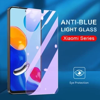 Kính Cường lực Chống Tia Sáng Xanh Miếng dán màn hình Chống Trầy cho Xiaomi Mi 11T 10T 9T Pro 11 Lite Redmi NOTE 11 11S 10 9 9s 8 7 Pro Max 5G 9T 10 9 9A 9C 8 8A 7 7A Poco F2 F3 X3 NFC GT M3 M4 Pro