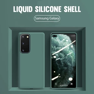 Ốp điện thoại silicone mềm đơn giản cho Samsung Galaxy S20 FE M51 Note 20 Ultra