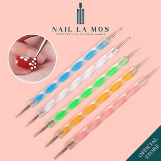 Set 5 cọ chấm bi đủ size - Bút chấm bi vẽ nail 2 đầu chuyên dụng