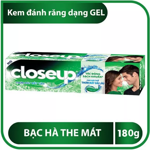 Kem đánh răng dạng gel Closeup Bạc Hà 180g