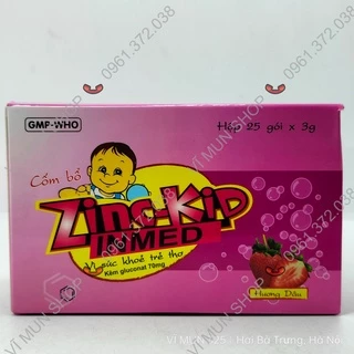 Cốm bổ sung kẽm cho trẻ em Zinc-Kid Inmed hương Dâu hộp 25 gói