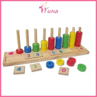 Học đếm bậc thang - Đồ chơi gỗ thông minh Winwintoys cho bé