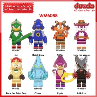 Minifigures các nhân vật trong nhím Sonic the Hedgehog - Đồ chơi Lắp ghép Xếp hình Mini Mô hình WM WM6088