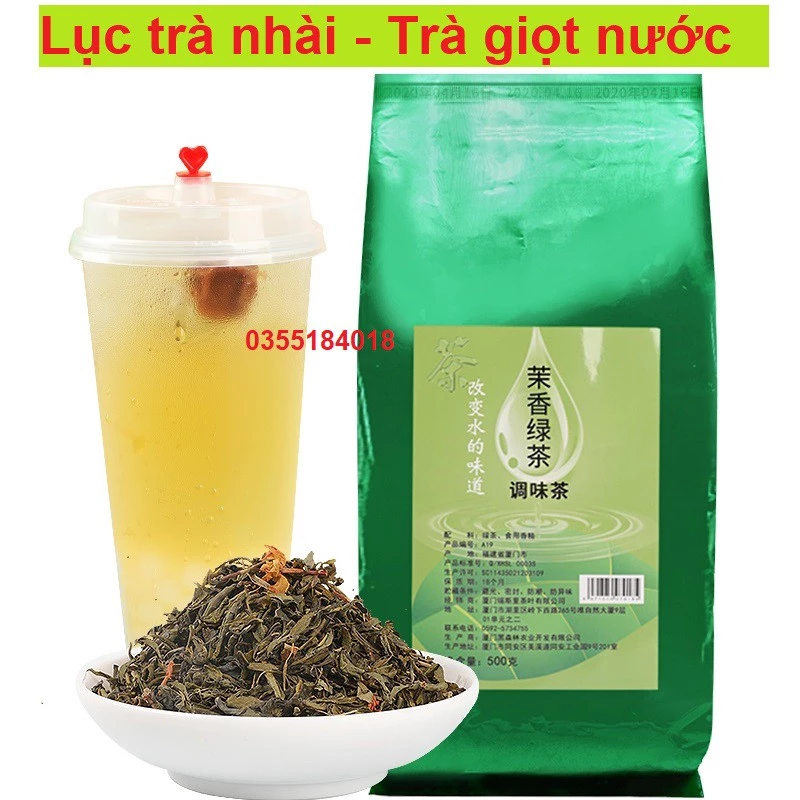 Lục trà nhài giọt nước túi 500g chính hãng