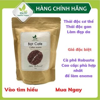 Bột cà phê enema 500g Viet Healthy nguyên chất, hữu cơ, detox  thải độc ruột và đại tràng