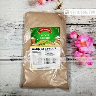 Bột mì đen nguyên cám hữu cơ (Dark Rye Flour) Aunt Michelle gói 1kg