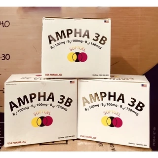 AMPHA 3B ( hộp 10 vỉ * 10 viên) - GIÚP BỔ SUNG B1, B6, B12 CHO CƠ THỂ, GIÚP BỔ DÂY THẦN KINH, GIẢM TÊ NHỨC CHÂN TAY