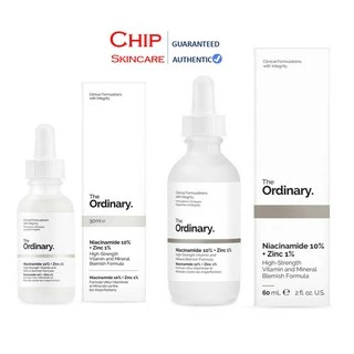 [Bill hãng] Tinh chất Niacinamide 10% + Zinc 1% - The Ordinary Giảm Mụn 30ml/60ml