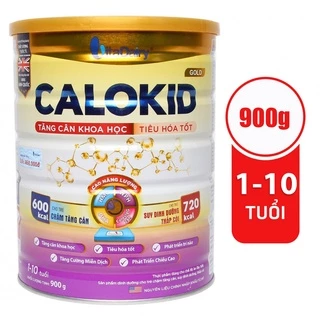 [Có mã QR tích điểm] Sữa bột Calokid gold cho trẻ biếng ăn lon 900g (mẫu mới)